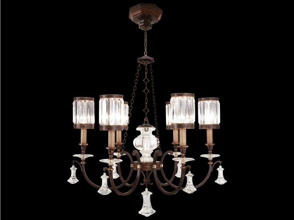 Eaton Place 6-Light Bronze Crystal Chandelier