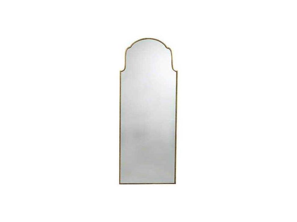 Pauline Gilded Gold Floor Mirror with Moorish Arch Top
