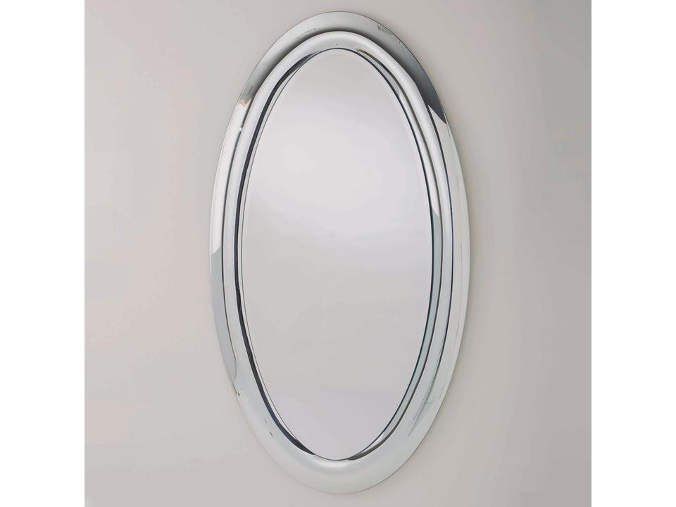 Illuminati Oval Floor Mirror with Silver Finished Frame
