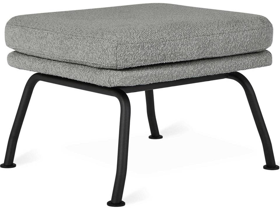 Tallinn Upholstered Ottoman in Copenhagen Iron Gray
