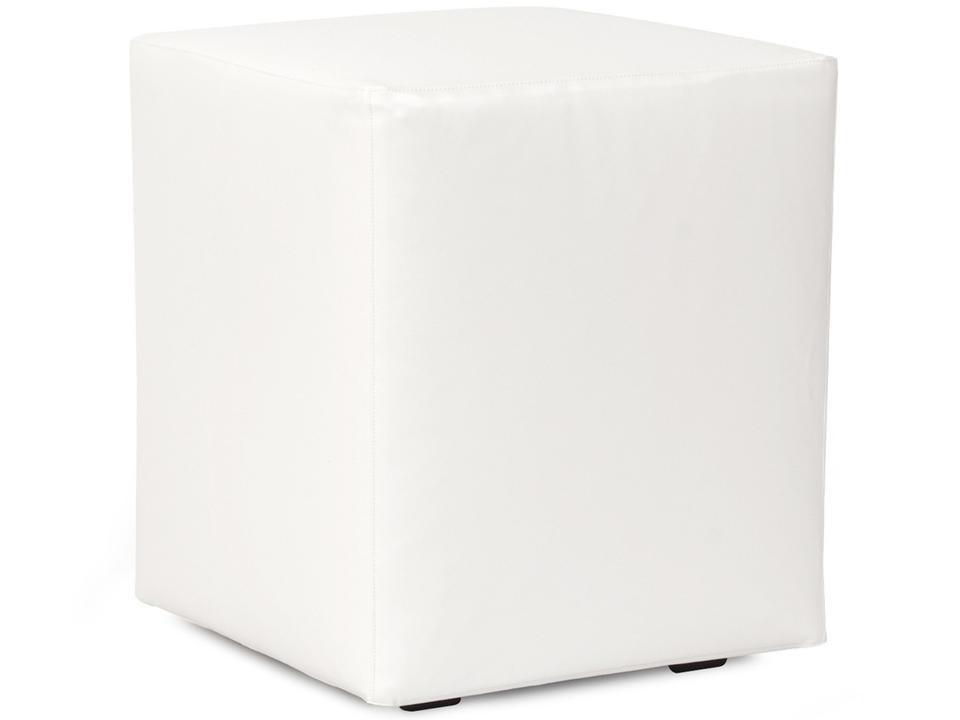 Howard Elliott Atlantis White Resin Cushion Ottoman