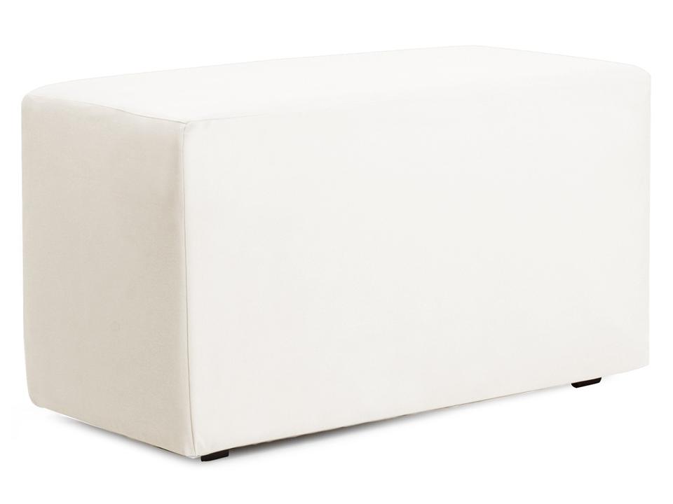 Howard Elliott Universal Atlantis White Resin Cushion Bench