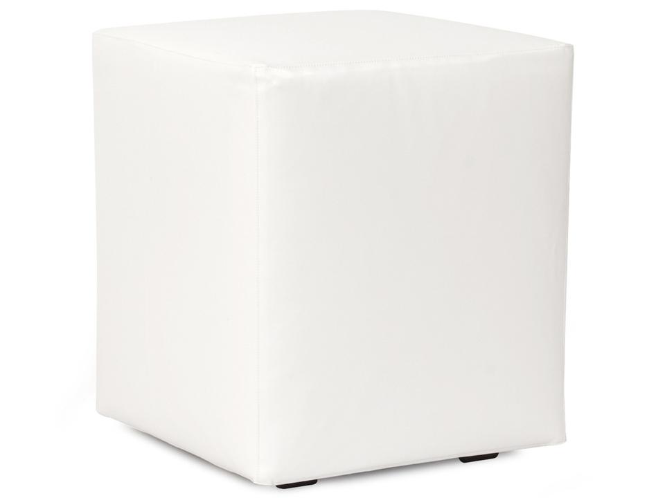 Howard Elliott Atlantis Cube Cover with Sunbrella Fabric in White