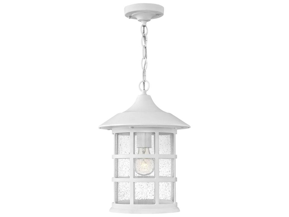 Freeport 1-Light Outdoor Hanging Lantern in Classic White
