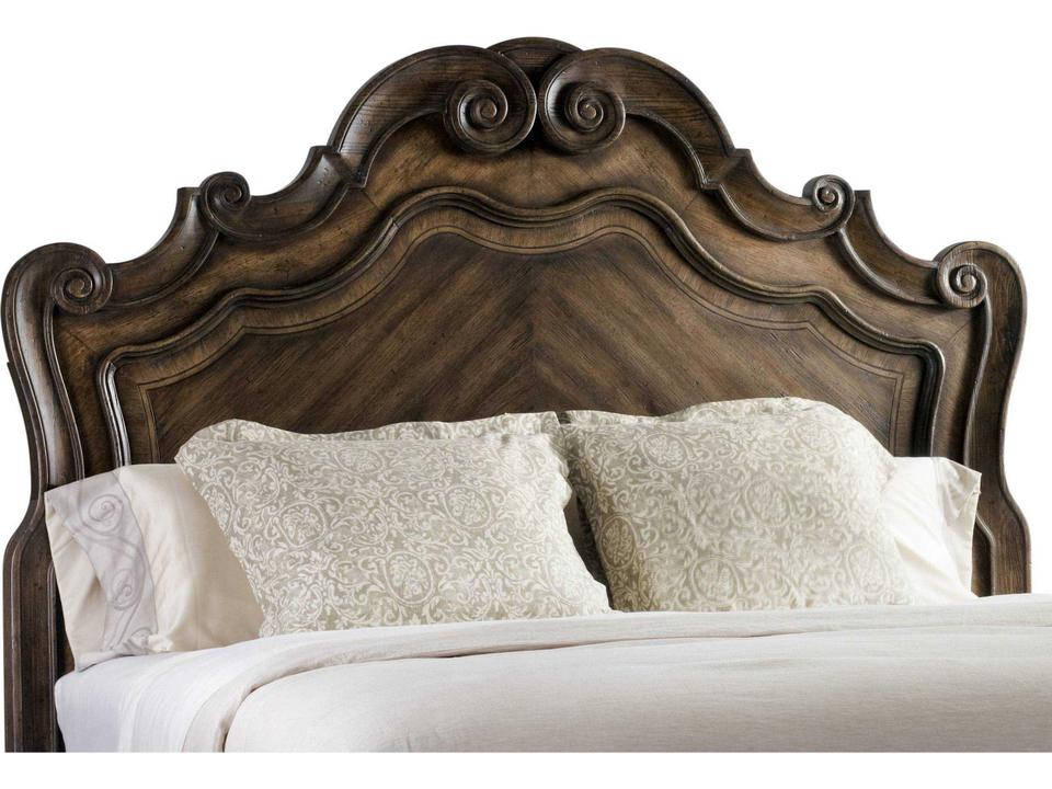 Rhapsody California King Panel Headboard in Walnut Rustic Finish