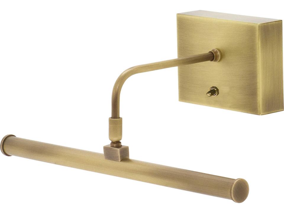 Slim-Line LED Battery Operated Picture Light in Antique Brass