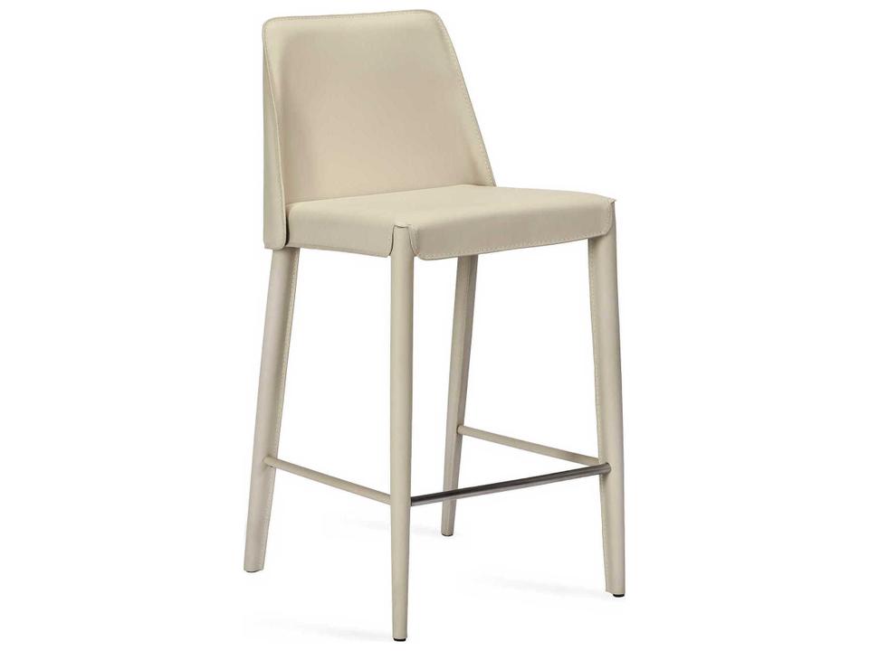 Malin Leather Counter Stool in Mediterranean Sand