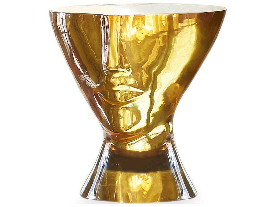Acrylic Objets Giuliette End Table Orange