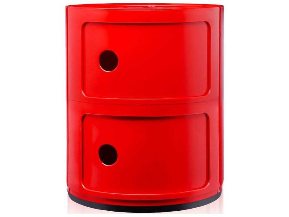 Componibili 2-Element Storage Unit in Red ABS