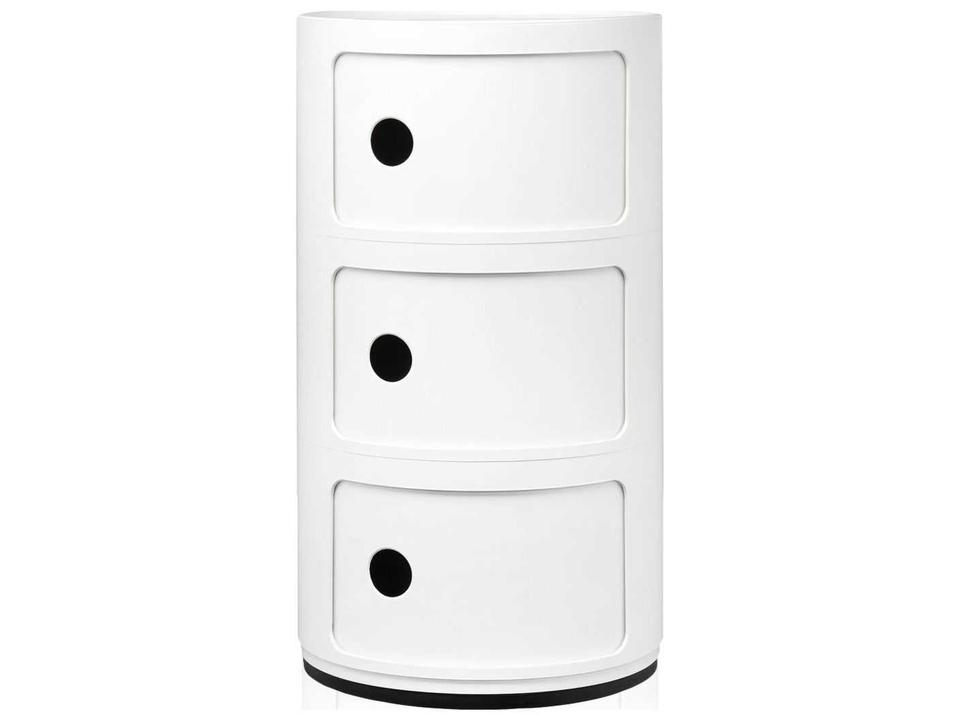 Componibili 3-Element Modular Storage Cabinet in ABS Plastic