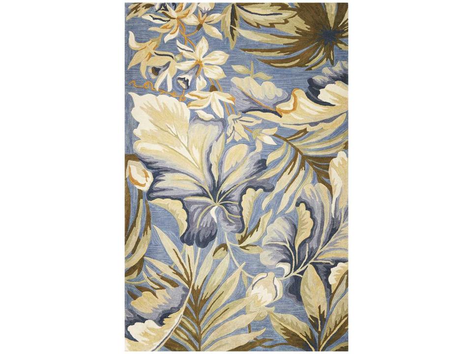 Sparta Ocean Paradise Hand-Tufted Wool Area Rug in Blue