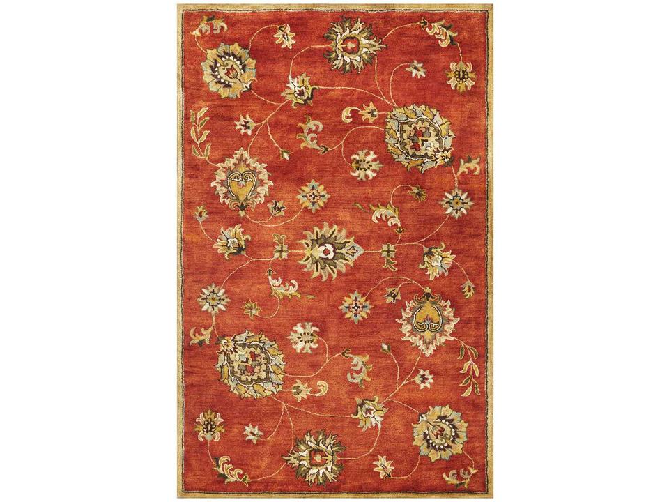 Syriana 6008 Traditional Hand-Tufted Wool Area Rug in Sienna