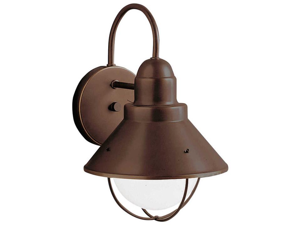 Seaside 1-Light Outdoor Wall Sconce in Olde Bronze