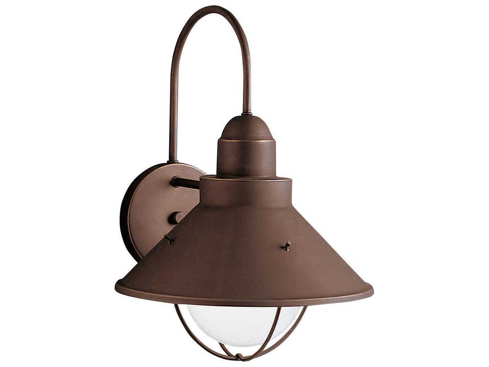 Seaside 1-Light Outdoor Wall Sconce in Olde Bronze