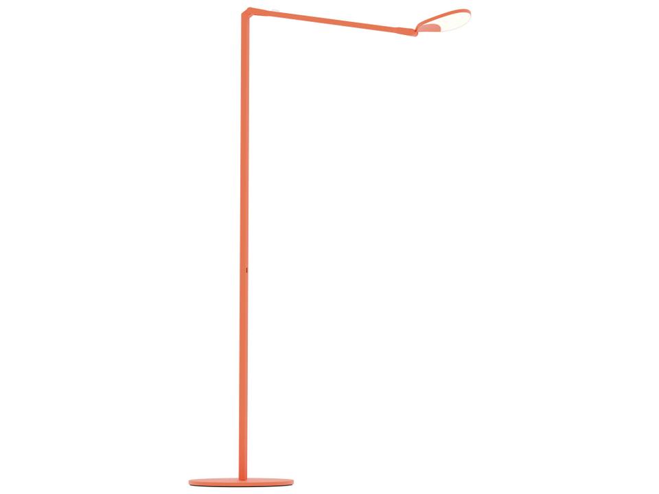 Splitty LED Floor Lamp with USB Port in Matte Orange