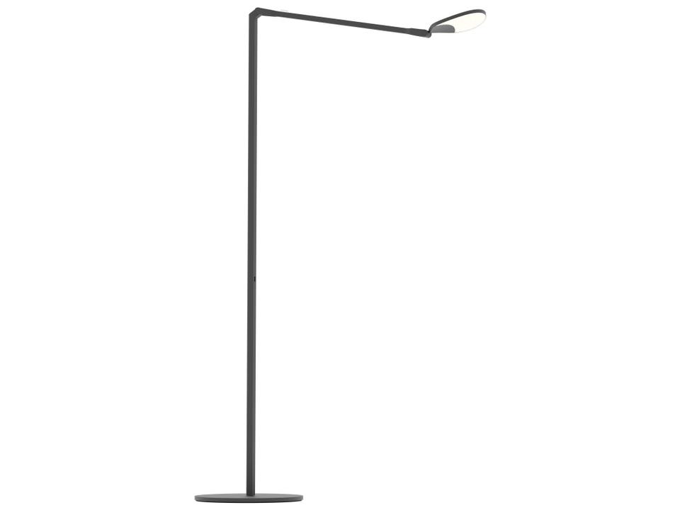 Splitty LED Floor Lamp in Matte Black with USB Port