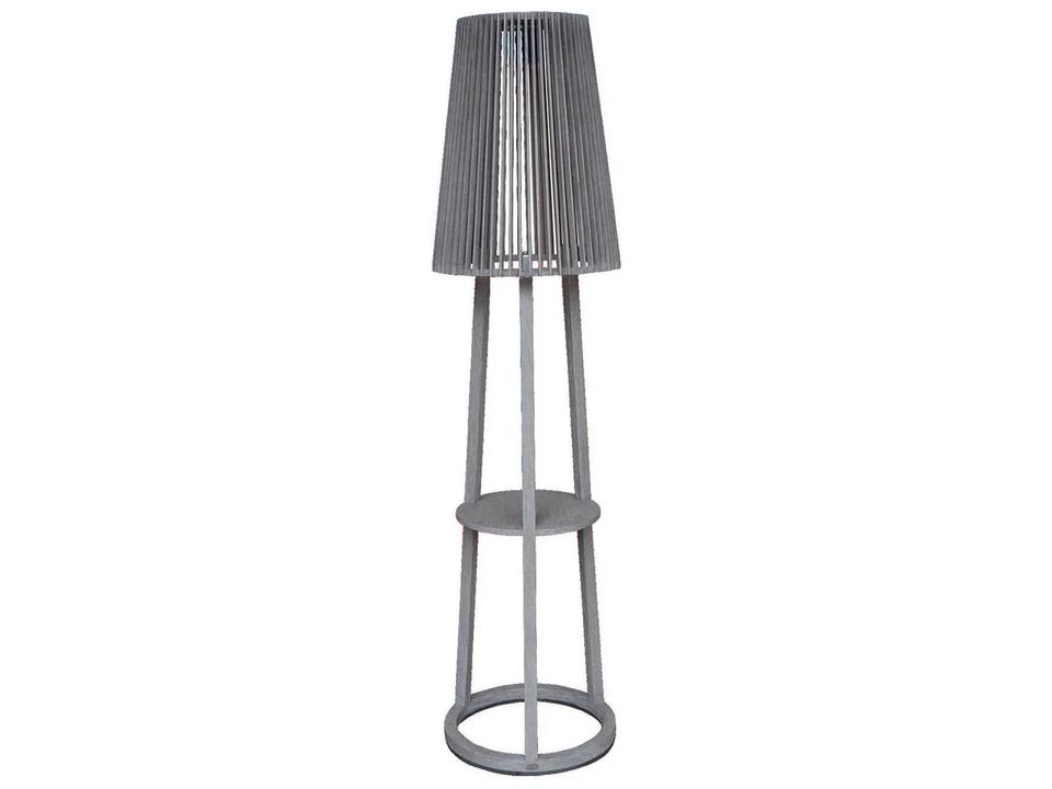 Palma Outdoor LED Floor Lamp Modern Weathered Teak
