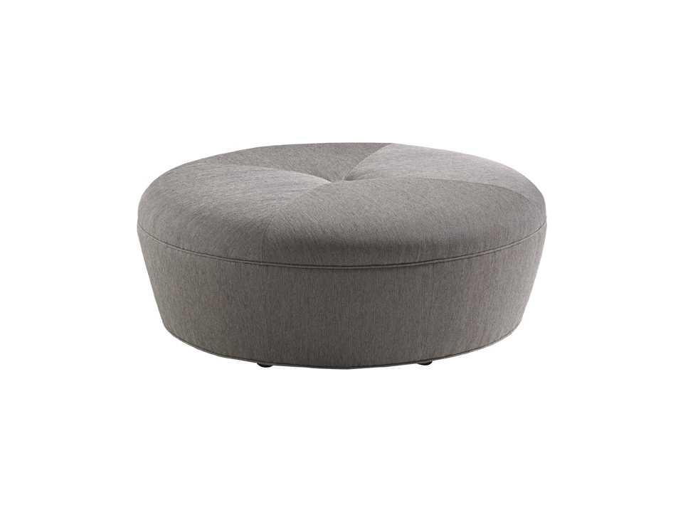 Claudia Round Upholstered Cocktail Ottoman