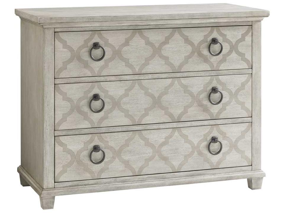 Oyster Bay Brookhaven 3-Drawer Hall Chest in Light Oyster Shell