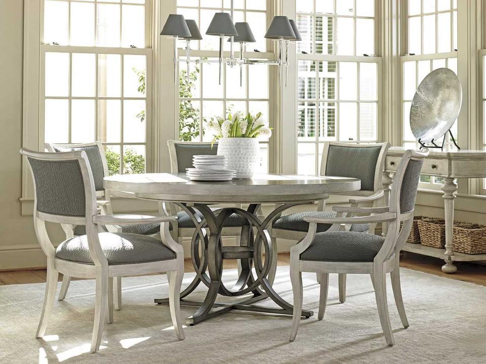 Oyster Bay Mahogany Wood Dining Room Set