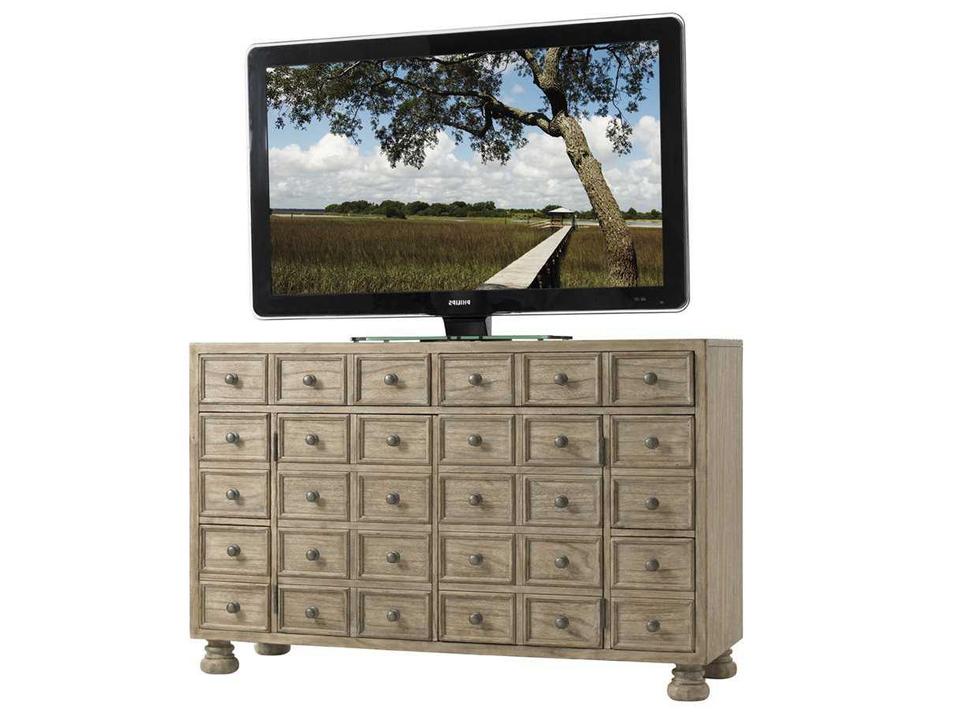 Twilight Bay Andrews Media Console in Driftwood