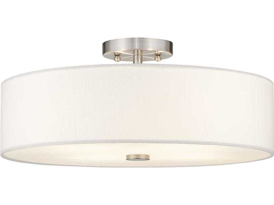 Meridian 4-Light Semi-Flush Mount in Brushed Nickel