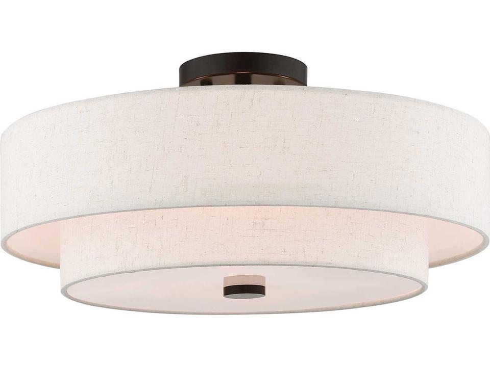 Claremont 4-Light Semi-Flush Mount in English Bronze