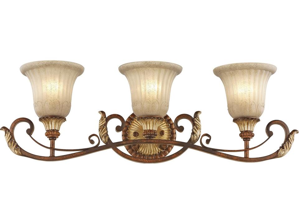 Villa Verona 3-Light Bathroom Vanity Light in Verona Bronze