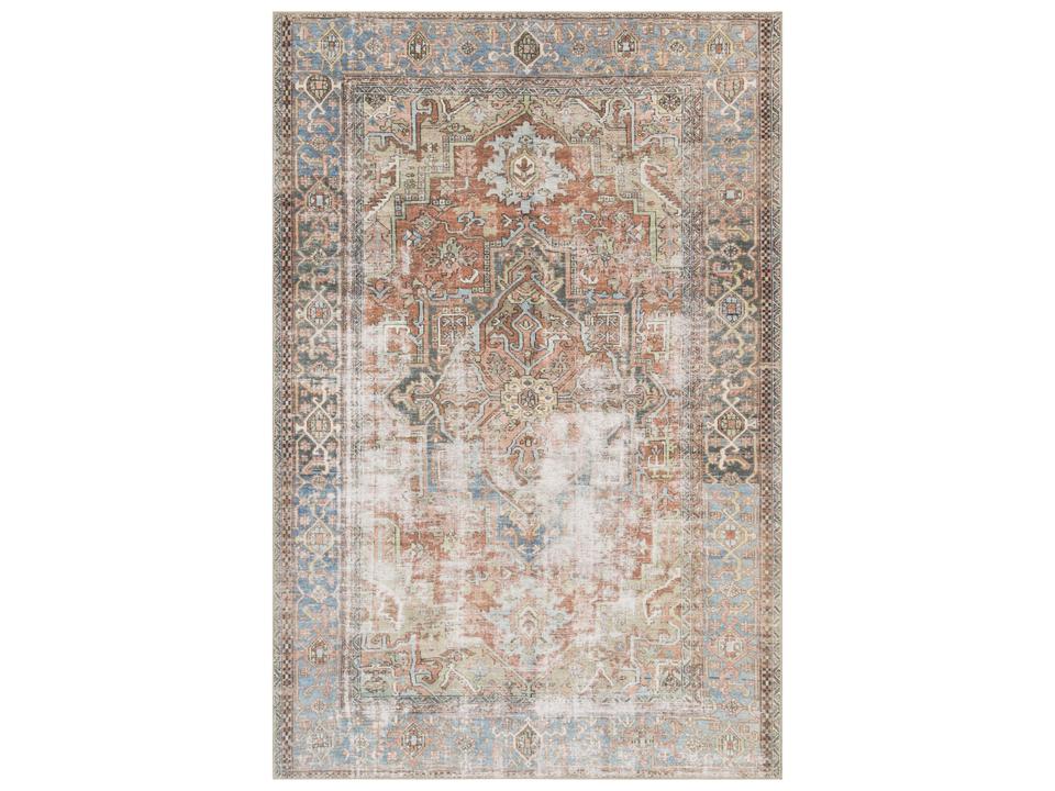 Loren Collection Terracotta Sky Printed Area Rug