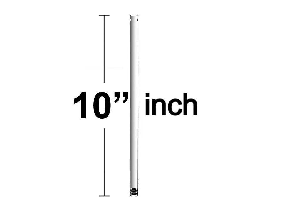 Atlas 10-Inch Steel Downrod for Ceiling Fans
