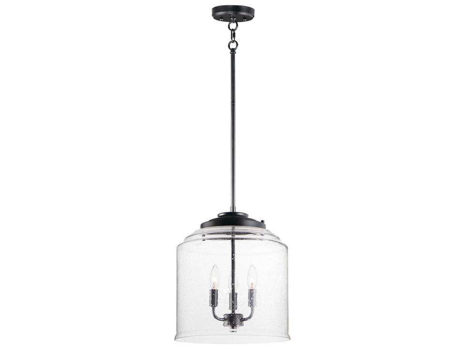Acadia 3-Light Glass Bell Chandelier