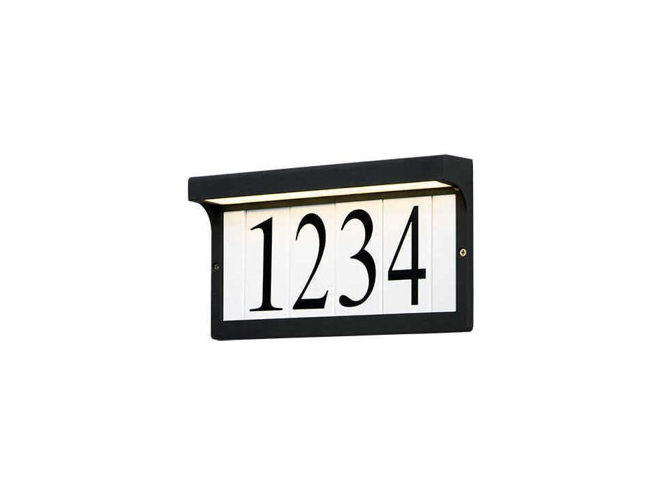 Address Collection LED Outdoor Address Light Frame in Black