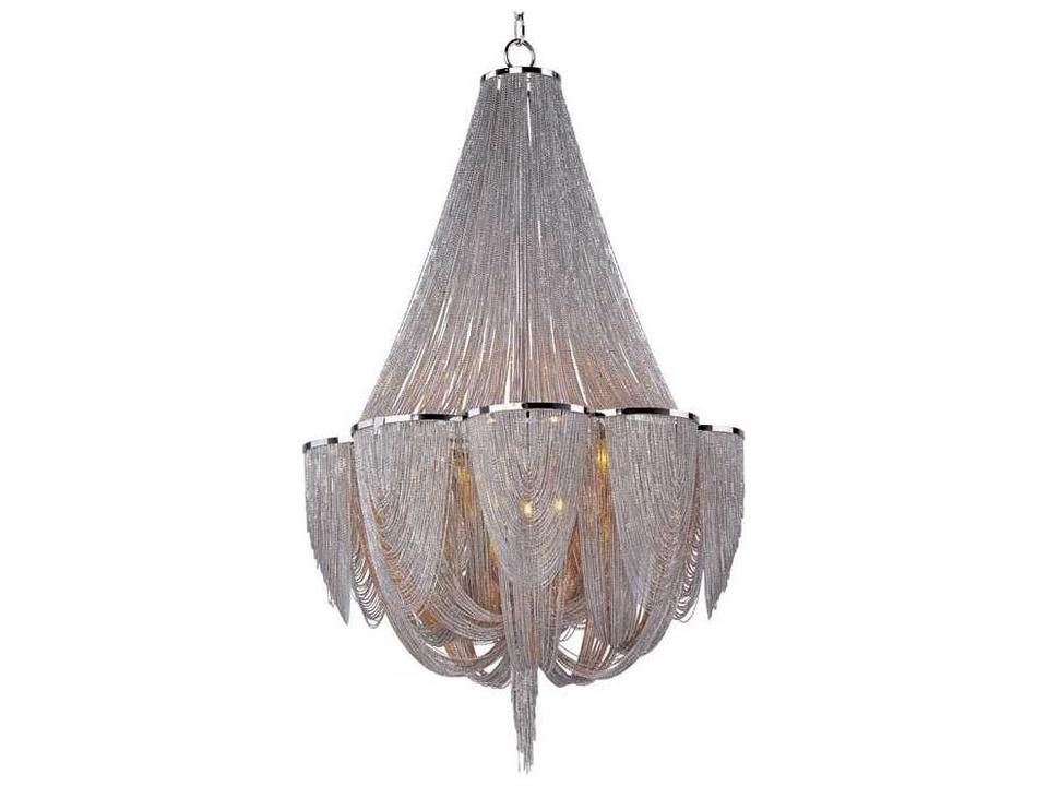 Chantilly 12-Light Empire Chandelier in Polished Nickel