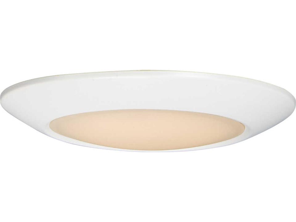Diverse 6.25-Inch LED Flush Mount Light in White