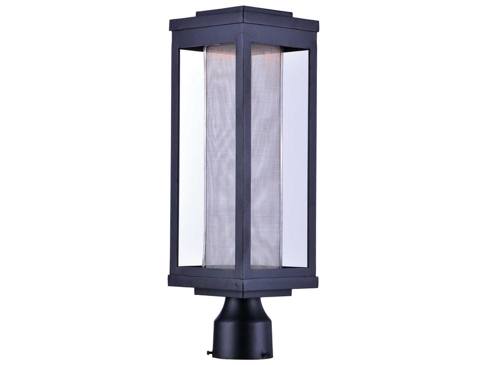 Salon LED 20-Inch 1-Light Outdoor Post Light in Black