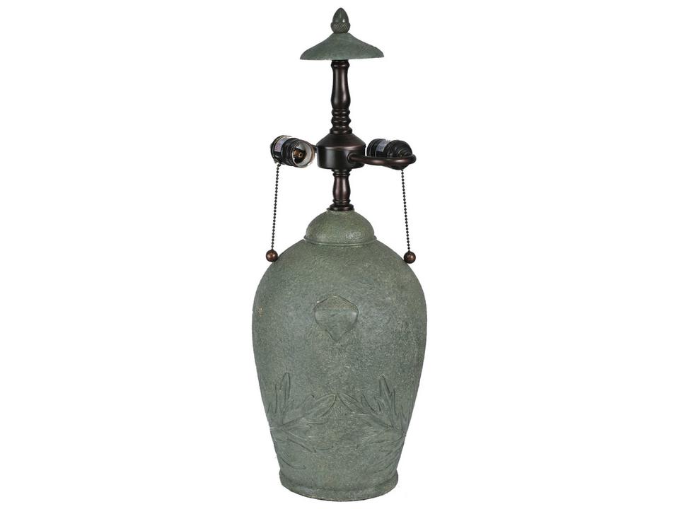 Tiffany Acorn Two-Light Table Lamp Base with Pull Chains