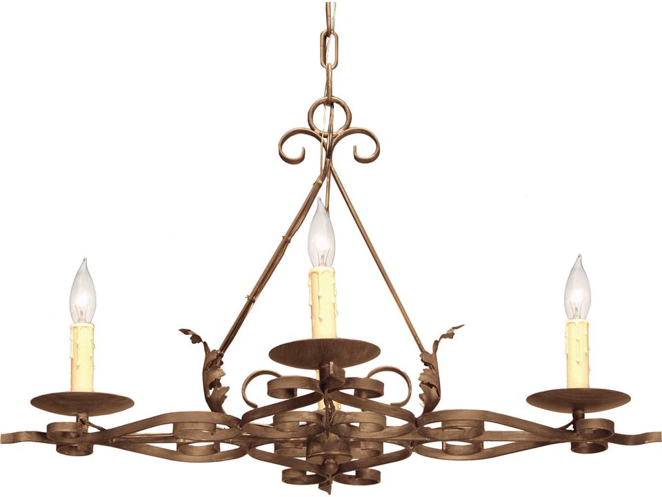 Elianna 12-Light Rustic Iron Oblong Chandelier