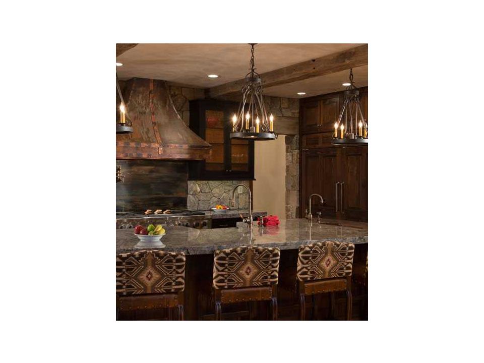 Lakeshore 4-Light Chandelier with Downlight in Coffee Bean Finish