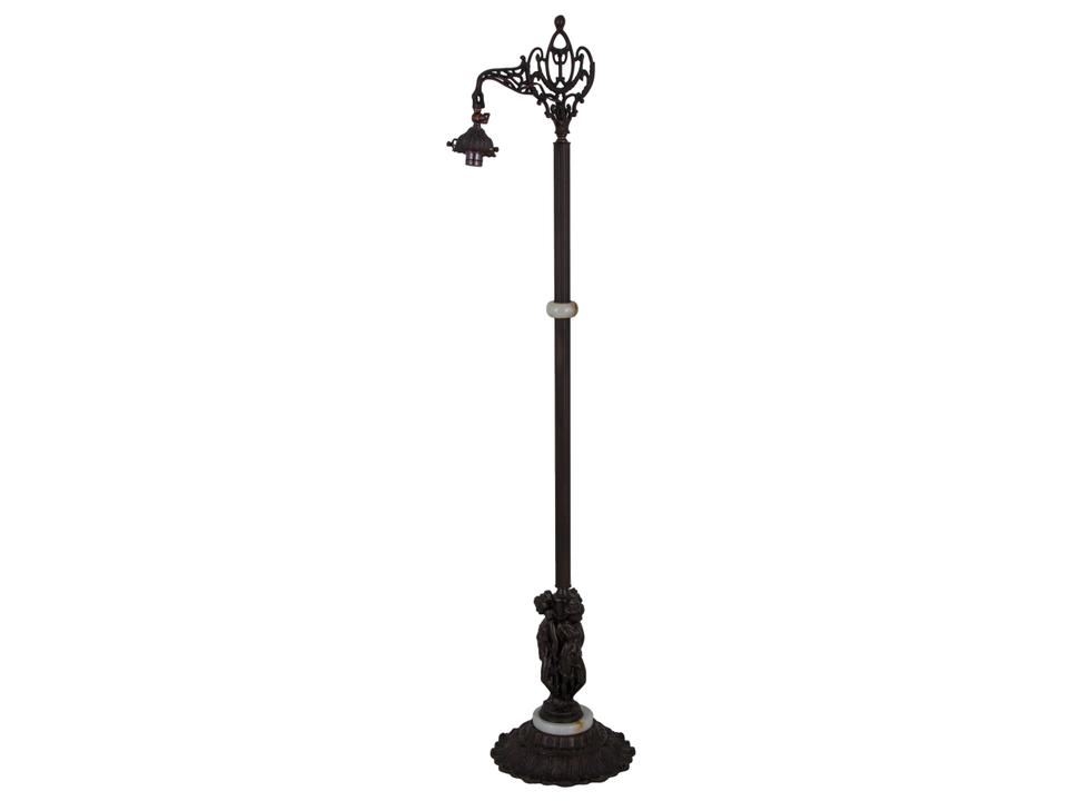 3-Graces 1-Light Floor Lamp Base in Mahogany Bronze