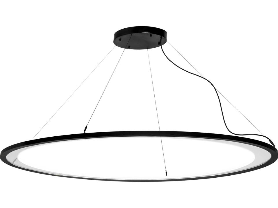 Anillo Black Glass LED Round Island Pendant