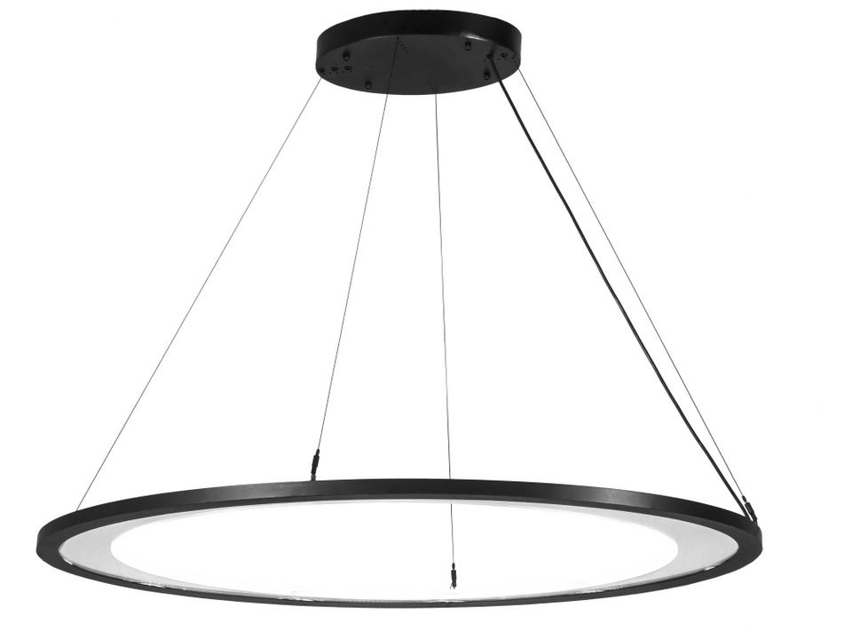 Anillo Black Glass LED Round Island Pendant