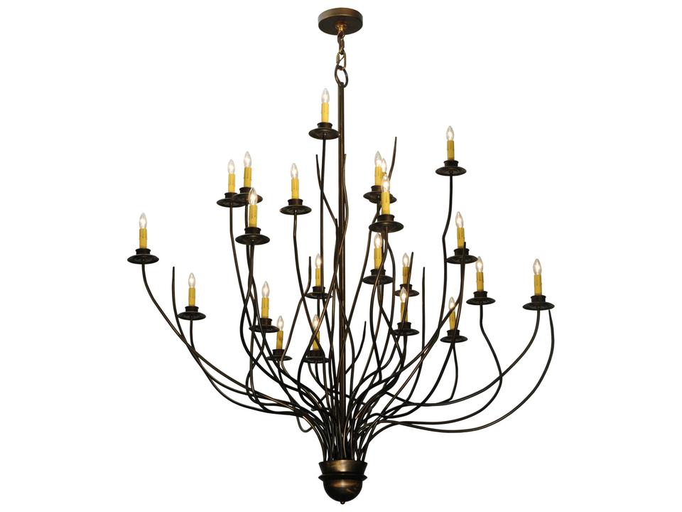 Lodge 2-Light Copper Candelabra Chandelier