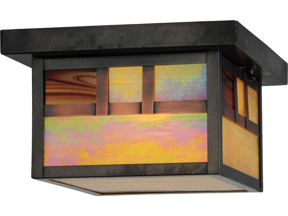 Hyde Park Double Bar Mission Outdoor Ceiling Light