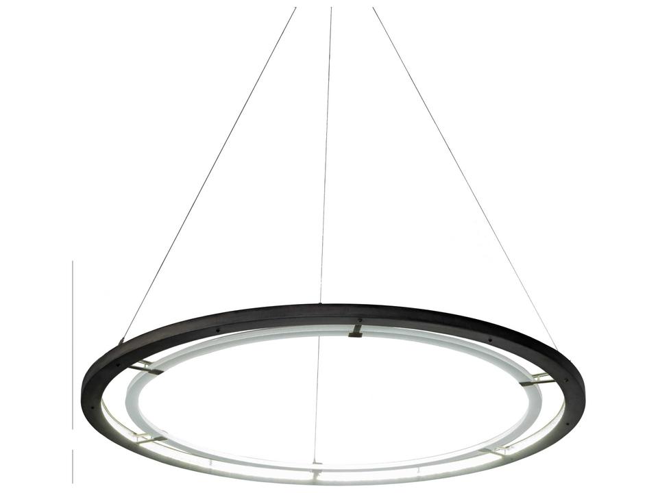 Anillo 62-Inch LED Round Pendant Light in Industrial Steel
