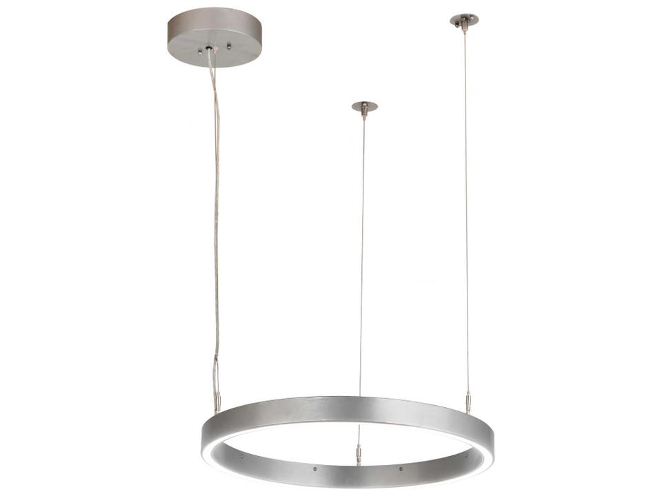 Anillo LED Nickel Glass Round Pendant