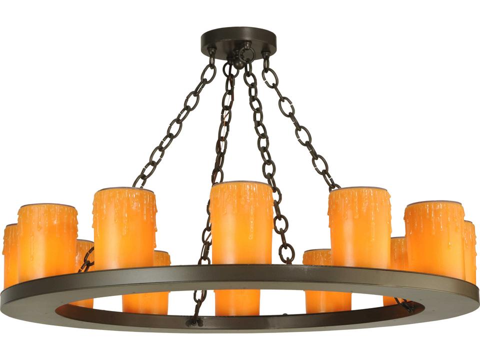 Loxley 12-Light Cylinder Chandelier in Timeless Bronze