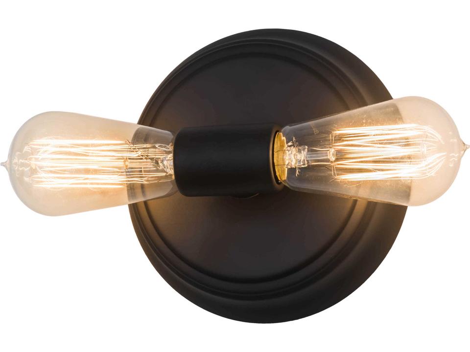 Alva 2-Light Oil Rubbed Bronze Glass Wall Sconce
