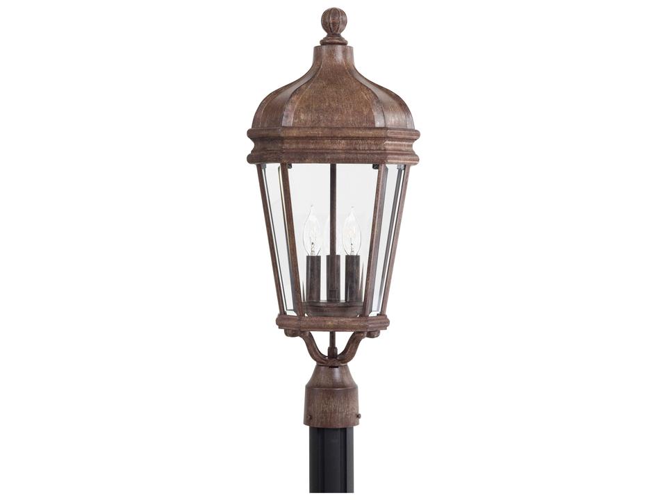 Harrison Glass Outdoor Post Light