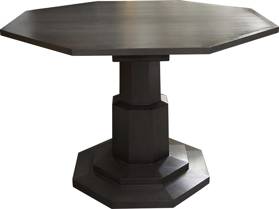 Hexagon Wood Pale Dining Table
