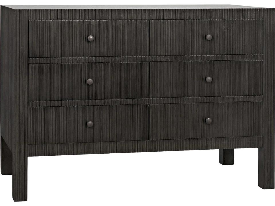 Conrad 6-Drawer Dresser in Pale Mahogany Finish